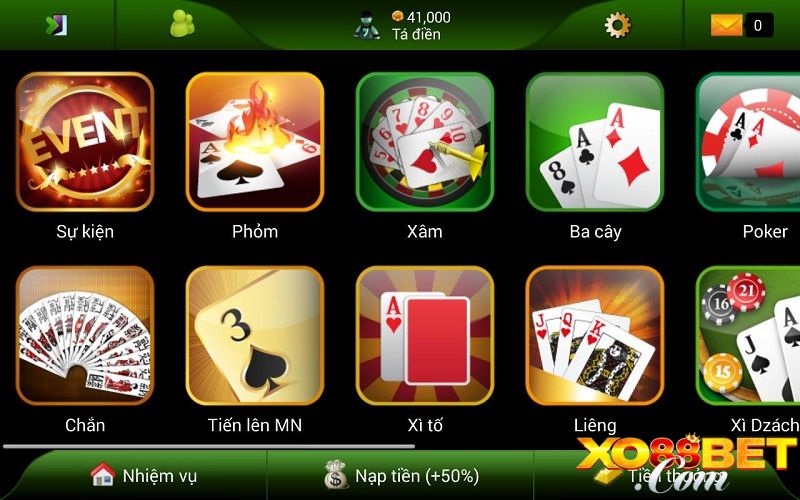 Những thể loại game bài hot hiện nay 